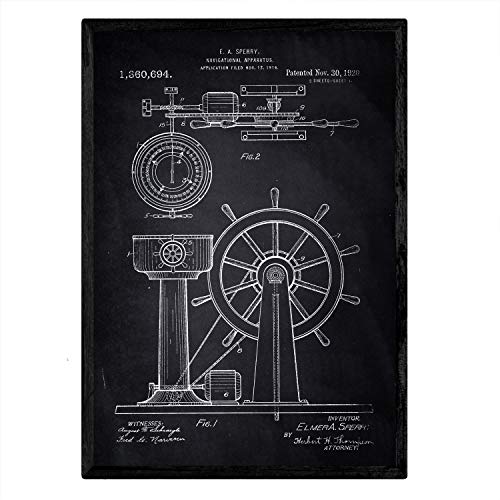Poster con patente de Timon. Lámina con diseño de patente antigua-Artwork-Nacnic-Nacnic Estudio SL