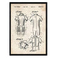 Poster con patente de Traje de neopreno. Lámina con diseño de patente antigua.-Artwork-Nacnic-Nacnic Estudio SL