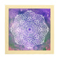 Poster cuadrado con dibujos de mandalas. Lámina Mandala azul claro Éter, ilustrada con mandalas coloridos y complejos.-Artwork-Nacnic-20x20 cm-Marco Madera clara-Nacnic Estudio SL