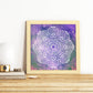 Poster cuadrado con dibujos de mandalas. Lámina Mandala azul claro Éter, ilustrada con mandalas coloridos y complejos.-Artwork-Nacnic-Nacnic Estudio SL