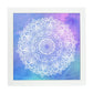 Poster cuadrado con dibujos de mandalas. Lámina mandala de cielo y agua, ilustrada con mandalas coloridos y complejos.-Artwork-Nacnic-20x20 cm-Marco Blanco-Nacnic Estudio SL