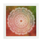 Poster cuadrado con dibujos de mandalas. Lámina mandala de la creatividad, ilustrada con mandalas coloridos y complejos.-Artwork-Nacnic-20x20 cm-Marco Blanco-Nacnic Estudio SL