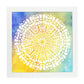 Poster cuadrado con dibujos de mandalas. Lámina mandala de la diversión, ilustrada con mandalas coloridos y complejos.-Artwork-Nacnic-25x25 cm-Marco Blanco-Nacnic Estudio SL