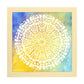 Poster cuadrado con dibujos de mandalas. Lámina mandala de la diversión, ilustrada con mandalas coloridos y complejos.-Artwork-Nacnic-25x25 cm-Marco Madera clara-Nacnic Estudio SL