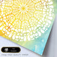 Poster cuadrado con dibujos de mandalas. Lámina mandala de la diversión, ilustrada con mandalas coloridos y complejos.-Artwork-Nacnic-Nacnic Estudio SL