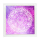 Poster cuadrado con dibujos de mandalas. Lámina mandala de la elegancia, ilustrada con mandalas coloridos y complejos.-Artwork-Nacnic-20x20 cm-Marco Blanco-Nacnic Estudio SL