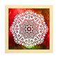 Poster cuadrado con dibujos de mandalas. Lámina mandala de la fuerza, ilustrada con mandalas coloridos y complejos.-Artwork-Nacnic-20x20 cm-Marco Madera clara-Nacnic Estudio SL