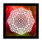 Poster cuadrado con dibujos de mandalas. Lámina mandala de la fuerza, ilustrada con mandalas coloridos y complejos.-Artwork-Nacnic-25x25 cm-Marco Negro-Nacnic Estudio SL