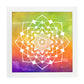 Poster cuadrado con dibujos de mandalas. Lámina mandala de la juventud, ilustrada con mandalas coloridos y complejos.-Artwork-Nacnic-25x25 cm-Marco Blanco-Nacnic Estudio SL