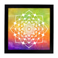 Poster cuadrado con dibujos de mandalas. Lámina mandala de la juventud, ilustrada con mandalas coloridos y complejos.-Artwork-Nacnic-25x25 cm-Marco Negro-Nacnic Estudio SL