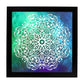 Poster cuadrado con dibujos de mandalas. Lámina mandala de la libertad, ilustrada con mandalas coloridos y complejos.-Artwork-Nacnic-25x25 cm-Marco Negro-Nacnic Estudio SL