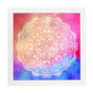 Poster cuadrado con dibujos de mandalas. Lámina mandala de la sensualidad, ilustrada con mandalas coloridos y complejos.-Artwork-Nacnic-20x20 cm-Marco Blanco-Nacnic Estudio SL