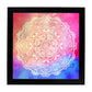 Poster cuadrado con dibujos de mandalas. Lámina mandala de la sensualidad, ilustrada con mandalas coloridos y complejos.-Artwork-Nacnic-20x20 cm-Marco Negro-Nacnic Estudio SL