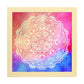 Poster cuadrado con dibujos de mandalas. Lámina mandala de la sensualidad, ilustrada con mandalas coloridos y complejos.-Artwork-Nacnic-25x25 cm-Marco Madera clara-Nacnic Estudio SL