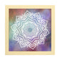 Poster cuadrado con dibujos de mandalas. Lámina mandala de la tenacidad, ilustrada con mandalas coloridos y complejos.-Artwork-Nacnic-20x20 cm-Marco Madera clara-Nacnic Estudio SL