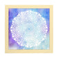 Poster cuadrado con dibujos de mandalas. Lámina mandala de la verdad, ilustrada con mandalas coloridos y complejos.-Artwork-Nacnic-25x25 cm-Marco Madera clara-Nacnic Estudio SL