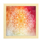 Poster cuadrado con dibujos de mandalas. Lámina mandala del deseo, ilustrada con mandalas coloridos y complejos.-Artwork-Nacnic-20x20 cm-Marco Madera clara-Nacnic Estudio SL