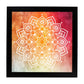 Poster cuadrado con dibujos de mandalas. Lámina mandala del deseo, ilustrada con mandalas coloridos y complejos.-Artwork-Nacnic-20x20 cm-Marco Negro-Nacnic Estudio SL