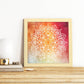 Poster cuadrado con dibujos de mandalas. Lámina mandala del deseo, ilustrada con mandalas coloridos y complejos.-Artwork-Nacnic-Nacnic Estudio SL
