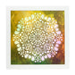 Poster cuadrado con dibujos de mandalas. Lámina Mandala del equilibrio, ilustrada con mandalas coloridos y complejos.-Artwork-Nacnic-25x25 cm-Marco Blanco-Nacnic Estudio SL