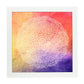 Poster cuadrado con dibujos de mandalas. Lámina Mandala Fuerza del Sol, ilustrada con mandalas coloridos y complejos.-Artwork-Nacnic-25x25 cm-Marco Blanco-Nacnic Estudio SL