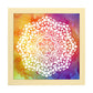 Poster cuadrado con dibujos de mandalas. Lámina mandala místico, ilustrada con mandalas coloridos y complejos.-Artwork-Nacnic-25x25 cm-Marco Madera clara-Nacnic Estudio SL
