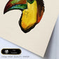 Poster cuadrado con dibujos de pájaros. Lámina Shelpie, ilustrada con dibujos de pajaros y periquitos.-Artwork-Nacnic-Nacnic Estudio SL