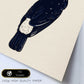 Poster cuadrado con dibujos de pájaros. Lámina Tucán inquieto, ilustrada con dibujos de pajaros y periquitos.-Artwork-Nacnic-Nacnic Estudio SL