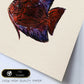 Poster cuadrado con dibujos de peces. Lámina Pez en su salsa, ilustrada con dibujos de peces y animales del mar.-Artwork-Nacnic-Nacnic Estudio SL