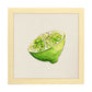 Poster cuadrado de Ácido cítrico. Lámina de frutas y verduras de forma cuadrada, ilustrada con dibujos a color.-Artwork-Nacnic-25x25 cm-Marco Madera clara-Nacnic Estudio SL