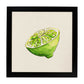 Poster cuadrado de Ácido cítrico. Lámina de frutas y verduras de forma cuadrada, ilustrada con dibujos a color.-Artwork-Nacnic-25x25 cm-Marco Negro-Nacnic Estudio SL