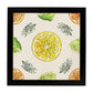 Poster cuadrado de Limón limonero. Lámina de frutas y verduras de forma cuadrada, ilustrada con dibujos a color.-Artwork-Nacnic-20x20 cm-Marco Negro-Nacnic Estudio SL