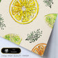 Poster cuadrado de Limón limonero. Lámina de frutas y verduras de forma cuadrada, ilustrada con dibujos a color.-Artwork-Nacnic-Nacnic Estudio SL