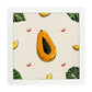 Poster cuadrado de Paciflura. Lámina de frutas y verduras de forma cuadrada, ilustrada con dibujos a color.-Artwork-Nacnic-20x20 cm-Marco Blanco-Nacnic Estudio SL