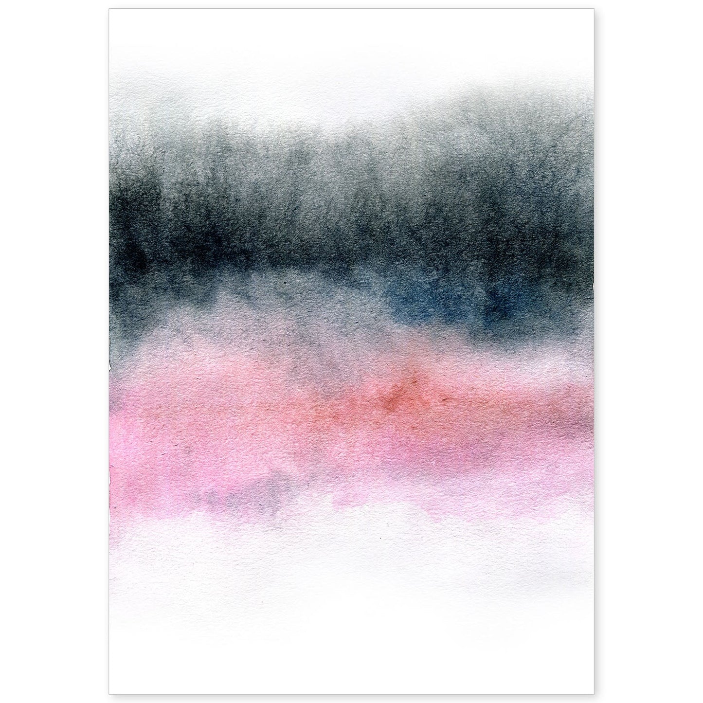 Poster de Abstracto rosa negro morado. Lámina colorida con diseño nórdico.-Artwork-Nacnic-A4-Sin marco-Nacnic Estudio SL