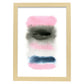 Poster de Abstracto rosa negro. Lámina colorida con diseño nórdico.-Artwork-Nacnic-A4-Marco Madera clara-Nacnic Estudio SL