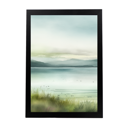 Póster de Acuarela de Paisaje Sereno