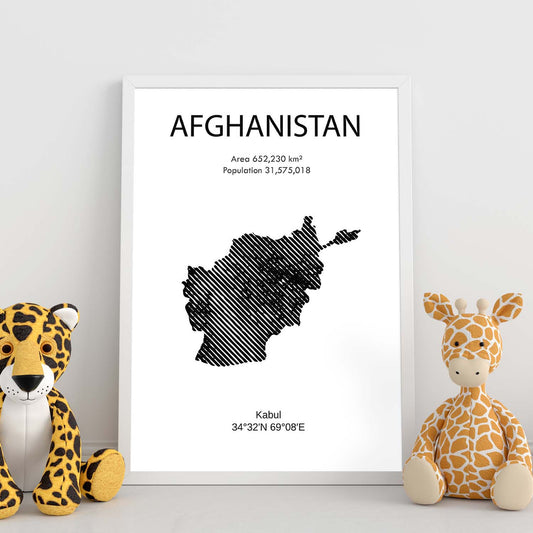 Poster de Afganistán. Láminas de paises y continentes del mundo.-Artwork-Nacnic-Nacnic Estudio SL