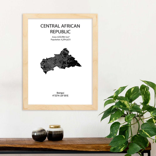Poster de Africa central. Láminas de paises y continentes del mundo.-Artwork-Nacnic-Nacnic Estudio SL
