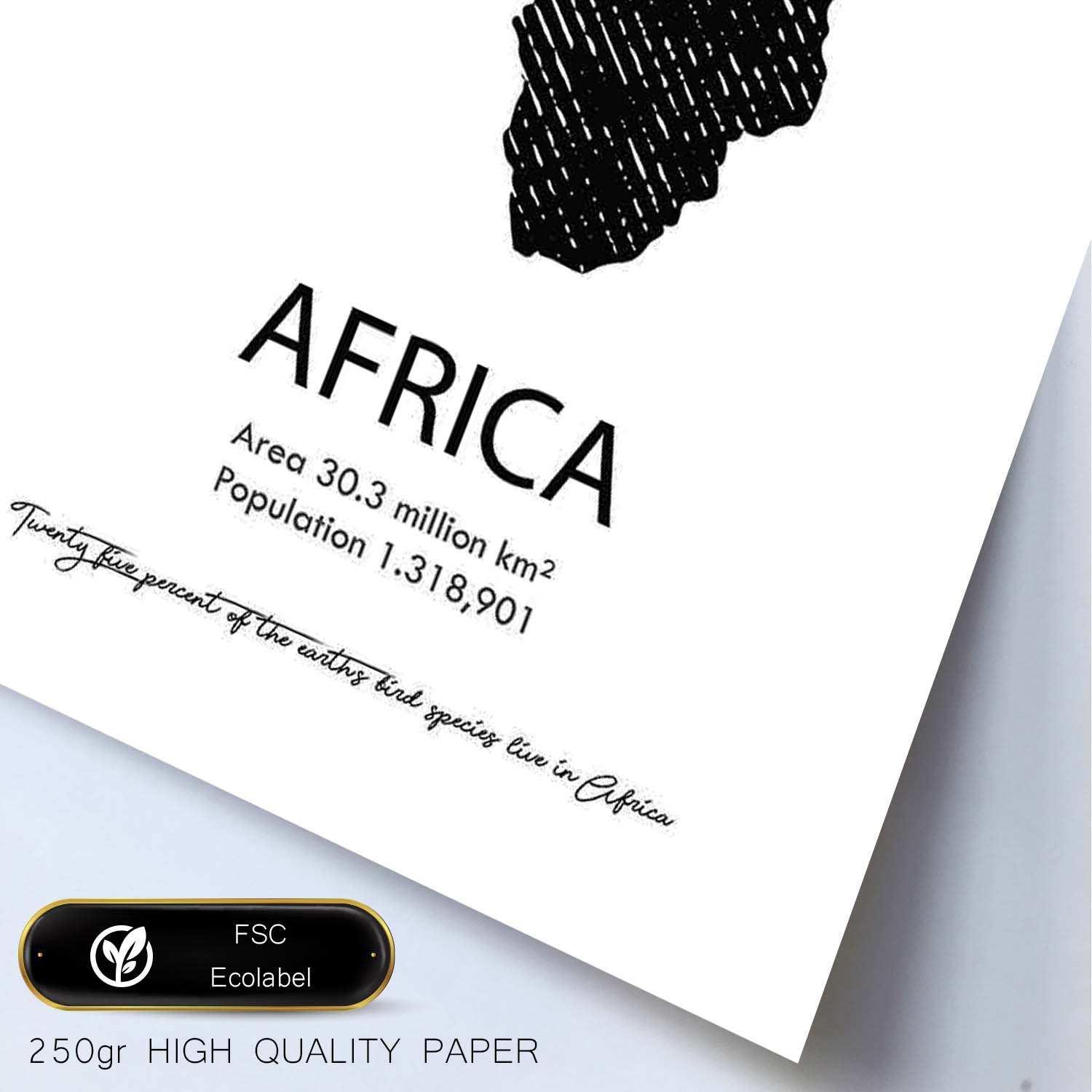 Poster de Africa. Láminas de paises y continentes del mundo.-Artwork-Nacnic-Nacnic Estudio SL