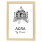 Poster de Agra - Taj Mahal. Láminas con monumentos de ciudades.-Artwork-Nacnic-A4-Marco Madera clara-Nacnic Estudio SL