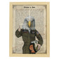 Poster de Aguila piloto. Láminas de animales con definiciones. Regalo para los amantes de los animales.-Artwork-Nacnic-A3-Marco Madera clara-Nacnic Estudio SL