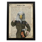 Poster de Aguila piloto. Láminas de animales con definiciones. Regalo para los amantes de los animales.-Artwork-Nacnic-A4-Marco Negro-Nacnic Estudio SL