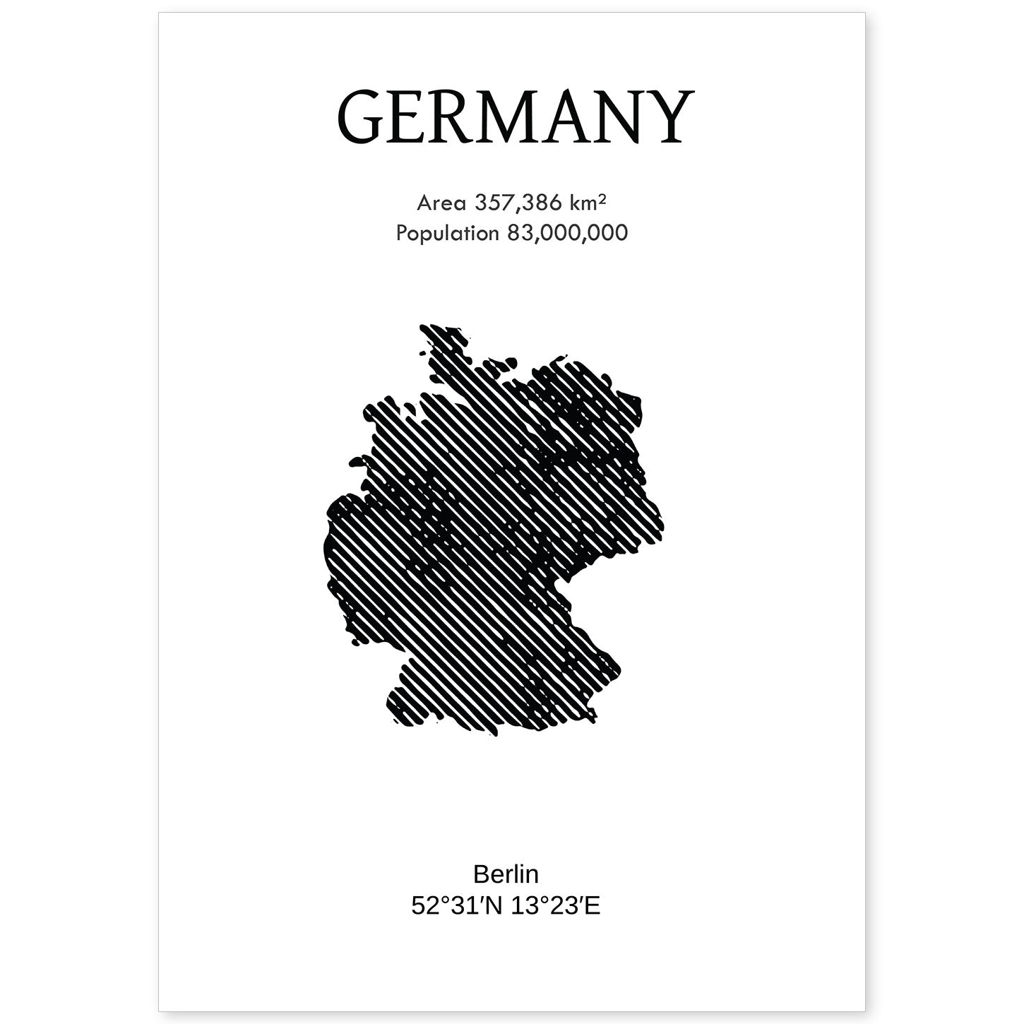 Poster de Alemania. Láminas de paises y continentes del mundo.-Artwork-Nacnic-A4-Sin marco-Nacnic Estudio SL