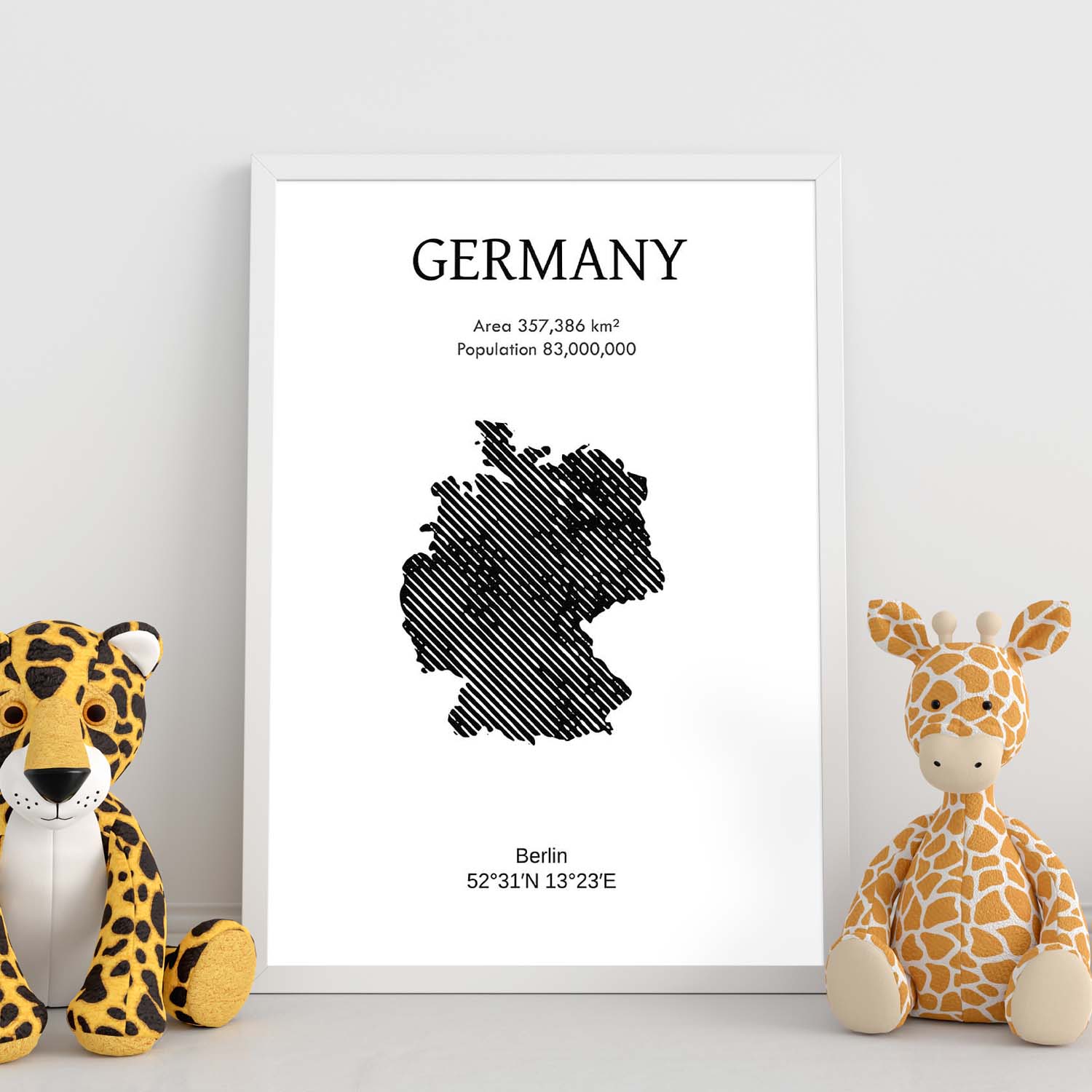 Poster de Alemania. Láminas de paises y continentes del mundo.-Artwork-Nacnic-Nacnic Estudio SL