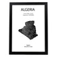Poster de Algeria. Láminas de paises y continentes del mundo.-Artwork-Nacnic-A3-Marco Negro-Nacnic Estudio SL
