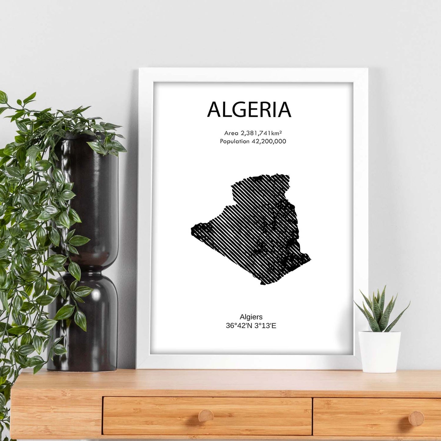 Poster de Algeria. Láminas de paises y continentes del mundo.-Artwork-Nacnic-Nacnic Estudio SL