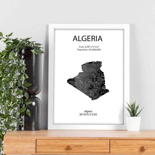 Poster de Algeria. Láminas de paises y continentes del mundo.-Artwork-Nacnic-Nacnic Estudio SL