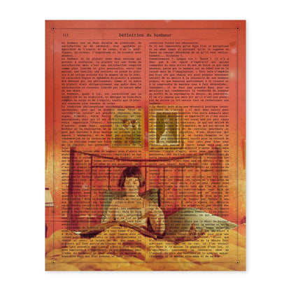 Poster de Amelie. Láminas de cine antiguo de Hollywood. Diseño de cine vintage con definiciones.-Artwork-Nacnic-A4-Sin marco-Nacnic Estudio SL