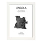 Poster de Angola. Láminas de paises y continentes del mundo.-Artwork-Nacnic-A3-Marco Blanco-Nacnic Estudio SL